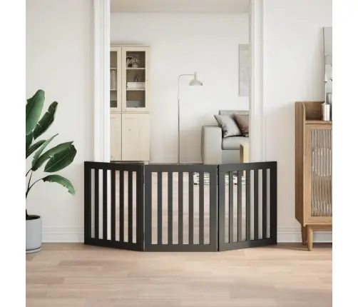 Varteliai Šunims, 3 Segmentai, Juodi, 150cm Tuopos Mediena