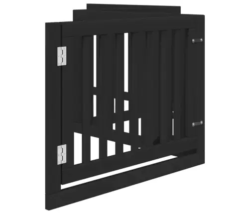 Suņu Vārti Ar Durvīm, Salokāmi, 4 Paneļi, 320 Cm, Papeles Koks Vidaxl