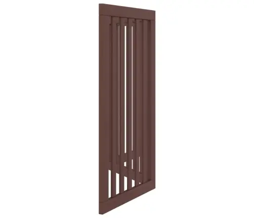 Suņu Vārti, Salokāmi, 3 Paneļi, Brūns, 150 Cm, Papeles Koks Vidaxl