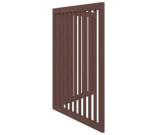 Suņu Vārti, Salokāmi, 2 Paneļi, Brūns, 160 Cm, Papeles Koks Vidaxl