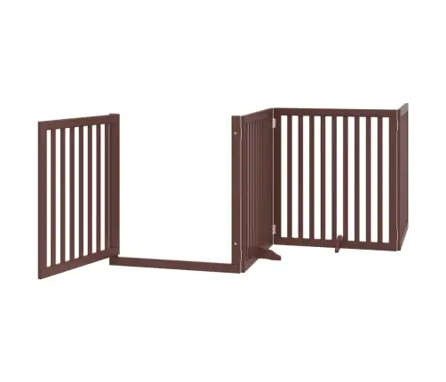 Varteliai Šunims Su Durimis, 4 Segmentai, Rudi, 320cm Tuopa