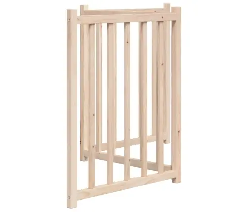 Suņu Vārti, Salokāmi, 3 Paneļi, 150 Cm, Egles Masīvkoks Vidaxl