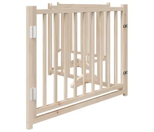 Suņu Vārti Ar Durvīm Salokāmi 4 Paneļi 320 Cm Egles Masīvkoks Vidaxl