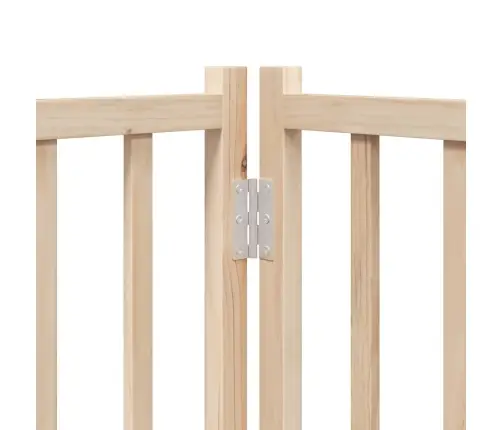 Koeravärav Uksega, Kokkupandav, 4 Paneeli, 320 cm Täispuidust, Kuusk