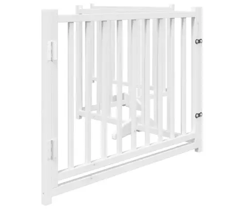 Suņu Vārti Ar Durvīm Salokāmi 4 Paneļi 320 Cm Egles Masīvkoks Vidaxl