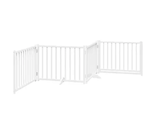 Suņu Vārti Ar Durvīm Salokāmi 4 Paneļi 320 Cm Egles Masīvkoks Vidaxl