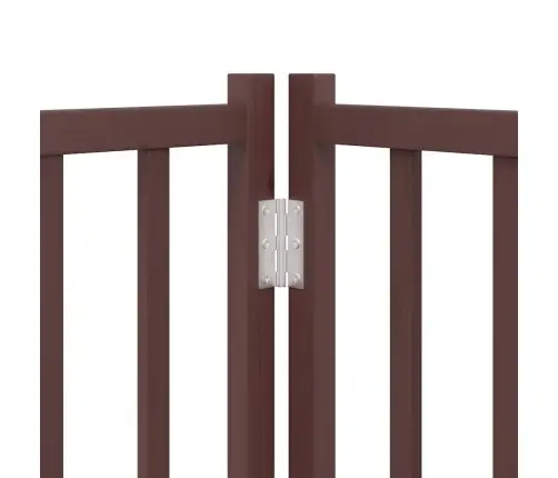 Suņu Vārti Ar Durvīm Salokāmi 4 Paneļi 320 Cm Egles Masīvkoks Vidaxl