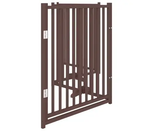 Suņu Vārti Ar Durvīm Salokāmi 4 Paneļi 320 Cm Egles Masīvkoks Vidaxl