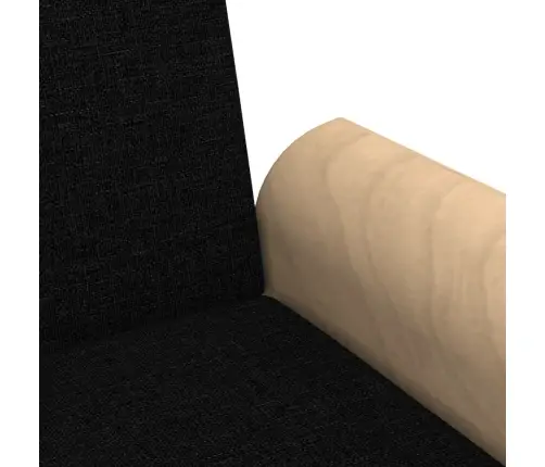 Dīvāngulta Ar Roku Balstiem, Melns Audums Vidaxl