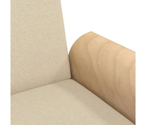 Dīvāngulta Ar Roku Balstiem, Krēmkrāsas Audums Vidaxl