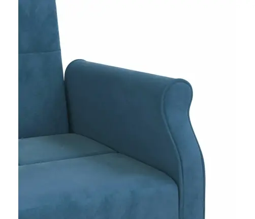 Dīvāngulta Ar Spilveniem, Zils Samts Vidaxl