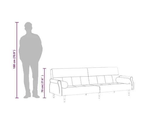 Dīvāngulta Ar Spilveniem, Gaiši Pelēks Samts Vidaxl