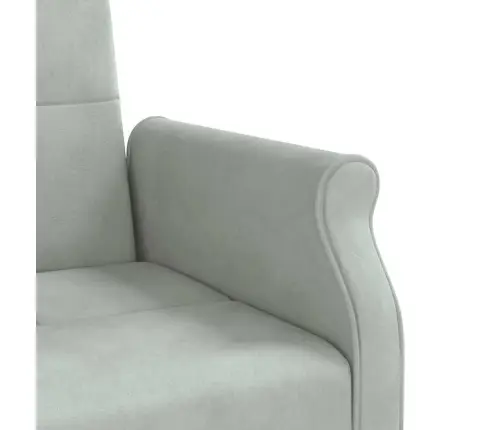 Dīvāngulta Ar Spilveniem, Gaiši Pelēks Samts Vidaxl