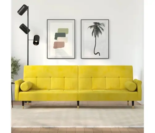 Diivanvoodi Patjadega, Kollane, Samet