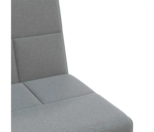 Dīvāngulta Ar Glāžu Turētājiem, Gaiši Pelēks Audums Vidaxl