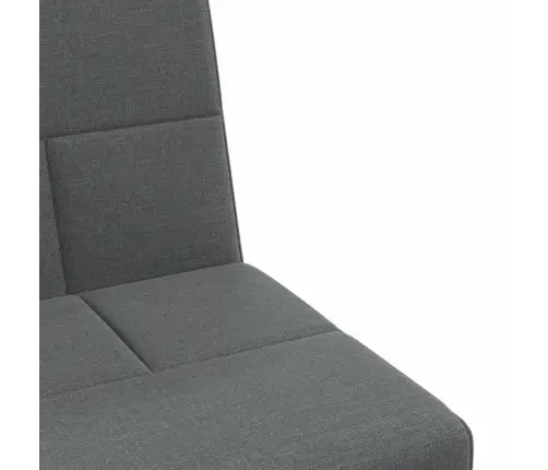 Dīvāngulta Ar Glāžu Turētājiem, Tumši Pelēks Audums Vidaxl