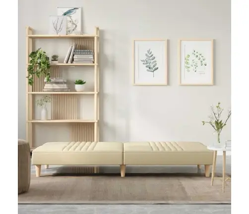 Dīvāngulta, Krēmkrāsas Audums Vidaxl