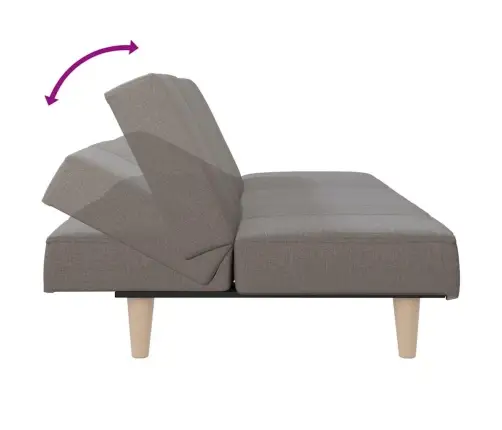 Dvivietė Sofa-Lova, Taupe Spalvos, Audinys
