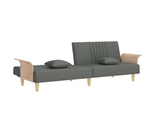 Dīvāngulta Ar Roku Balstiem, Tumši Pelēks Audums Vidaxl