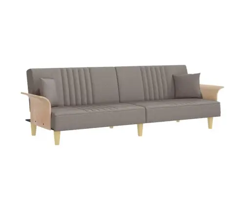 Diivanvoodi Käetugedega, Pruunikashall, Kangas