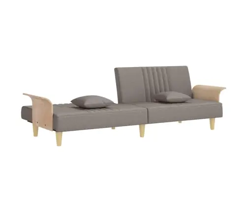 Diivanvoodi Käetugedega, Pruunikashall, Kangas