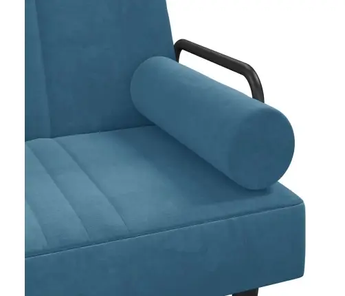 Dīvāngulta Ar Roku Balstiem, Zils Samts Vidaxl