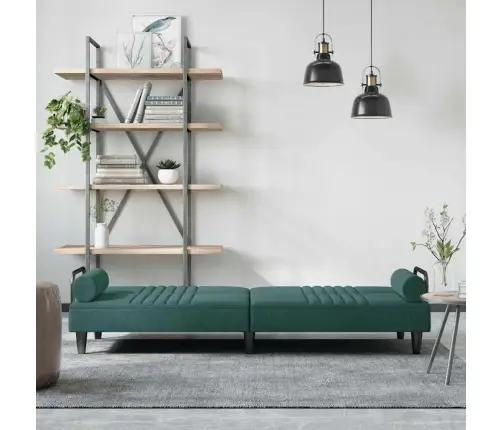 Dīvāngulta Ar Roku Balstiem, Tumši Zaļš Samts Vidaxl