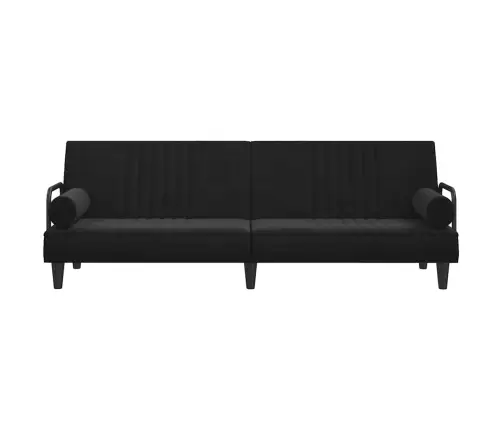 Diivanvoodi Käetugedega, Must, Samet