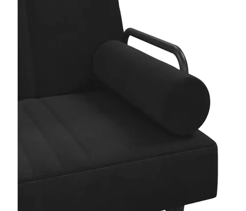 Diivanvoodi Käetugedega, Must, Samet