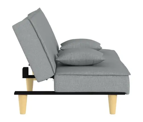 Dīvāngulta, Gaiši Pelēks Audums Vidaxl