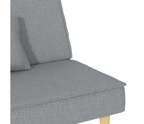 Dīvāngulta, Gaiši Pelēks Audums Vidaxl