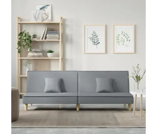 Dīvāngulta, Gaiši Pelēks Audums Vidaxl