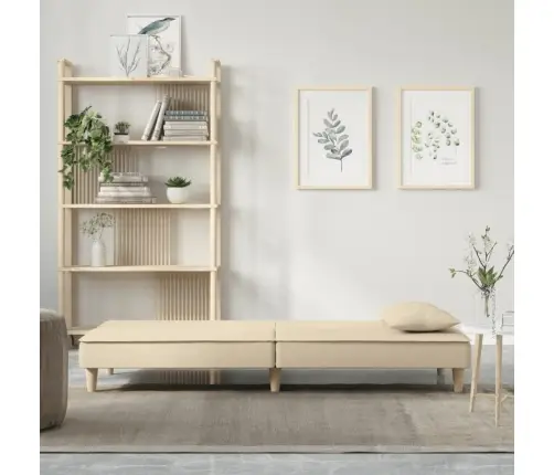 Dīvāngulta, Krēmkrāsas Audums Vidaxl