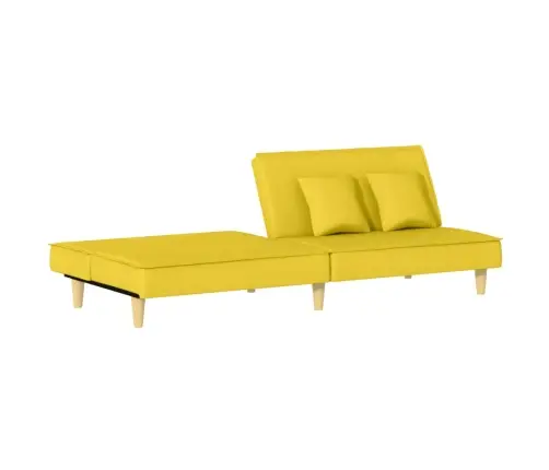 Dīvāngulta, Gaiši Dzeltens Audums Vidaxl