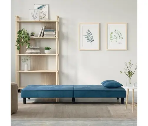 Dīvāngulta, Zils Samts Vidaxl