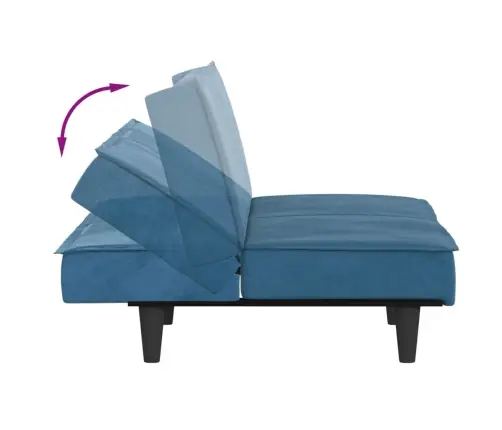 Dīvāngulta, Zils Samts Vidaxl