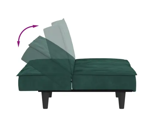 Dīvāngulta, Tumši Zaļš Samts Vidaxl