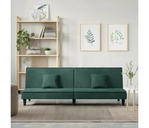 Dīvāngulta, Tumši Zaļš Samts Vidaxl