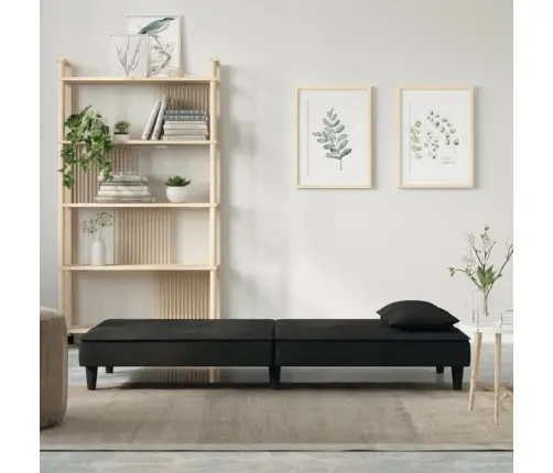 Dīvāngulta, Melns Samts Vidaxl