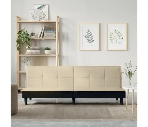 Dīvāngulta, Krēmkrāsas Audums Vidaxl