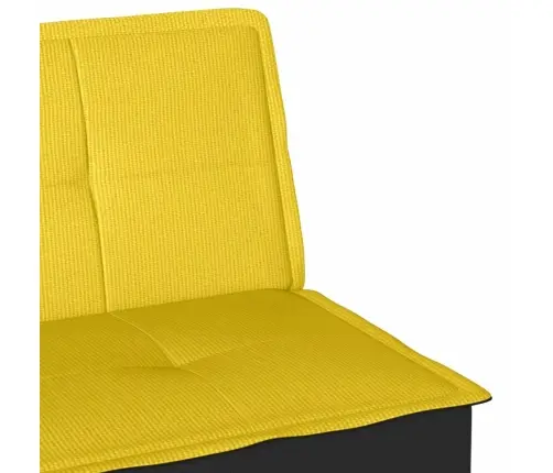 Dīvāngulta, Gaiši Dzeltens Audums Vidaxl