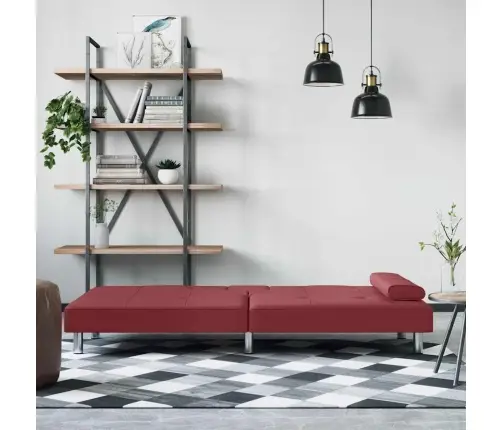 Diivanvoodi Topsihoidjatega, Veinipunane, Kunstnahk