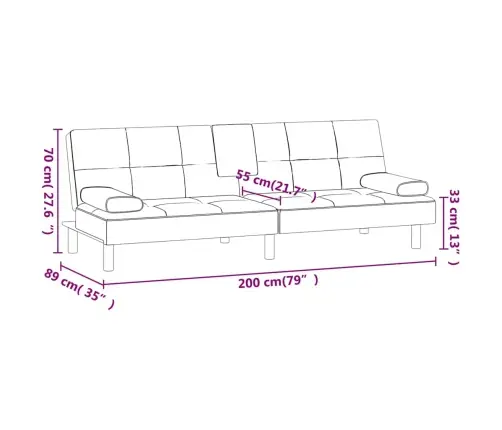 Diivanvoodi Topsihoidjatega, Veinipunane, Kunstnahk