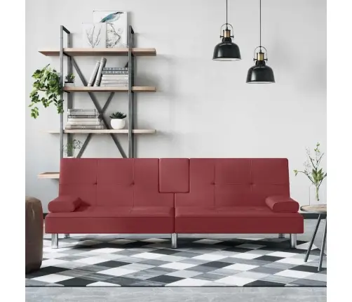 Diivanvoodi Topsihoidjatega, Veinipunane, Kunstnahk