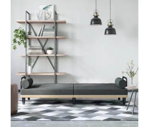 Sofa-Lova Su Porankiais, Tamsiai Pilkos Spalvos, Audinys