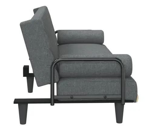 Sofa-Lova Su Porankiais, Tamsiai Pilkos Spalvos, Audinys