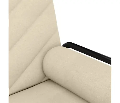 Dīvāngulta Ar Roku Balstiem, Krēmkrāsas Audums Vidaxl
