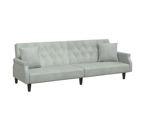 Dīvāngulta Ar Roku Balstiem, Gaiši Pelēks Samts Vidaxl Dīvāngulta Ar Roku Balstiem, Gaiši Pelēks Samts Vidaxl