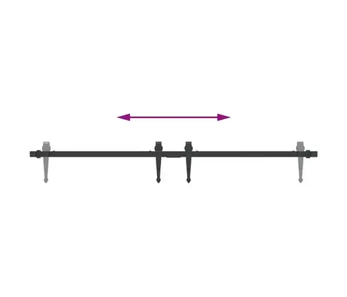 Stumdomų Spintelės Durelių Rinkinys, Juodas, 122cm Plienas