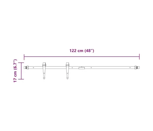 Stumdomų Spintelės Durelių Rinkinys, Juodas, 122cm Plienas